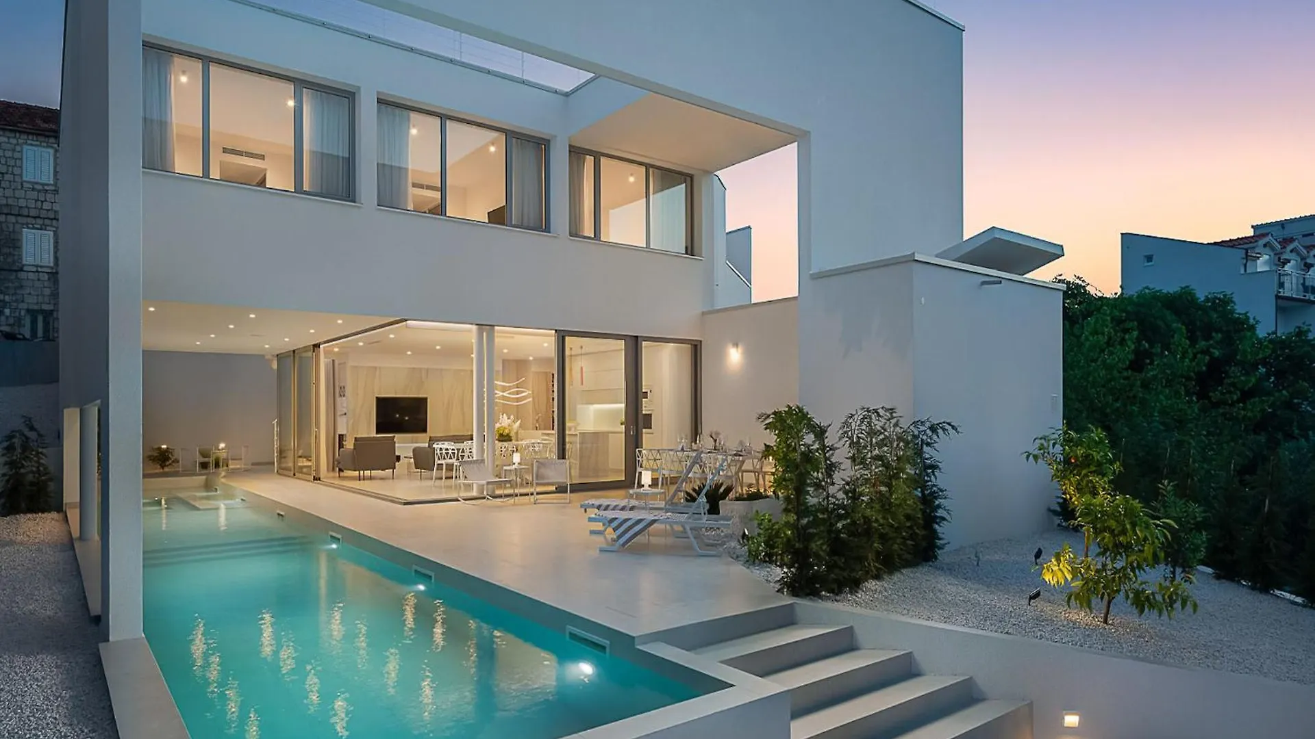 Spectacular Trogir Villa 4 Bedrooms Villa Trogir Sunrise Breath-Taking Sea Views Heated Swimming Pool